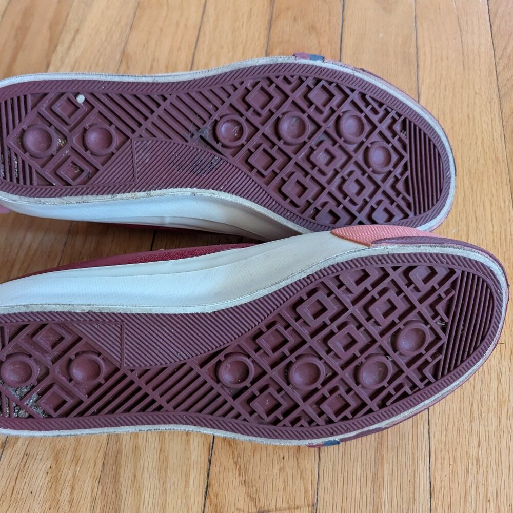 Low Top ProKeds Women's 10 Men's 8.5 Burgundy Red Coral Salmon Pink Bumpers - Picture 5 of 9